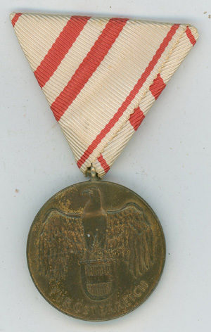 medals medal austria commemorative wwi