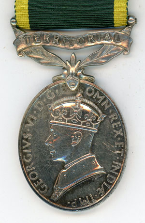 Efficiency Medal, “Territorial”, GVI (Gnr, RA) – Floyd's Medals
