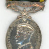 Efficiency Medal, GVI, "Militia" (Pte Harrison, RAMC)