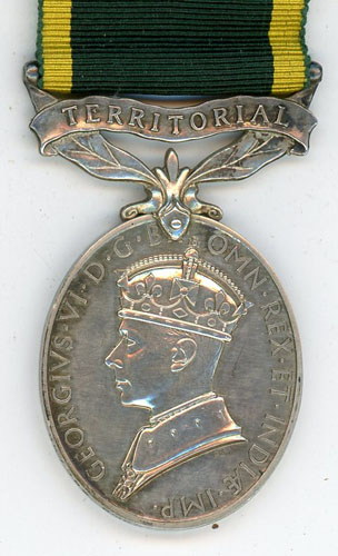 Efficiency Medal, GVI, “Territorial” (Bmbr Brewster, RA) – Floyd's Medals