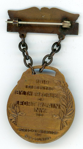 New York. Fort Plain WWI Service Medal – Floyd's Medals