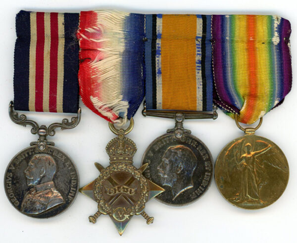 Military Medal/1914-15 trio (Pioneer Burnham, RE)