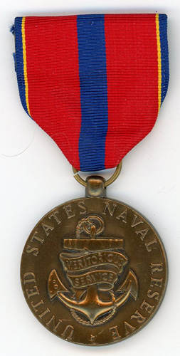 Honoring his service - Naval Reserve Medal