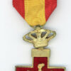 Spain. Order of Naval Merit, 1cl, royal crown, red enamel