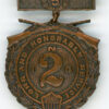 Illinois. 2nd Infantry Long Service Medal, "5" years (W. Carrell, 1902)