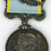 Crimea Medal, "Sebastopol" (Major J.E. McKenzie)