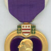 Navy Purple Heart, unnamed, gilt wrap brooch